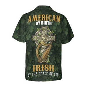 Irish By The Grace Of God Shamrock Hawaiian Shirt 2