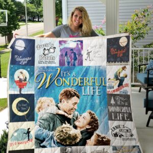 Its A Wonderful Life Poster Quilt Gift For Fans Christmas Black Friday Black Friday