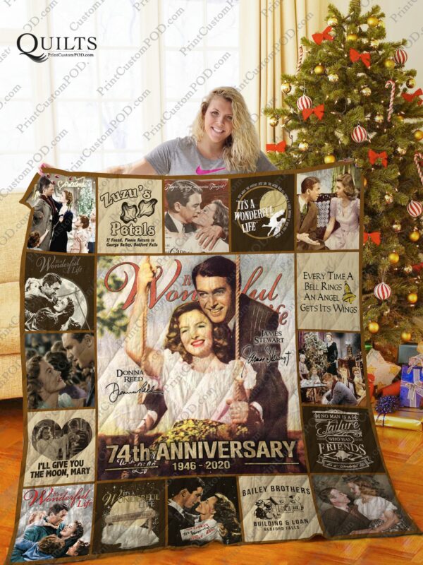 Its A Wonderful Life Quilt Gift For Christmas Black Friday Thanksgiving