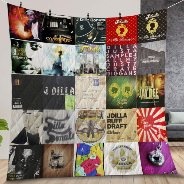 J Dilla Album Covers Quilt Gift For Christmas Birthday Halloween