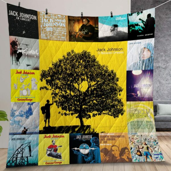Jack Johnson Albums Quilt Gift For Christmas Birthday Halloween