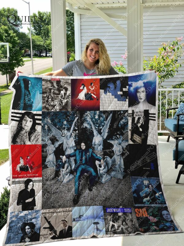 Jack White Albums Quilt Gift For Christmas Black Friday Thanksgiving