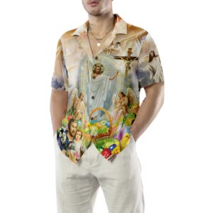 Jesus Happy Easter Hawaiian Shirt 5