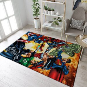Justice League vs Avenger SuperHeros Rug