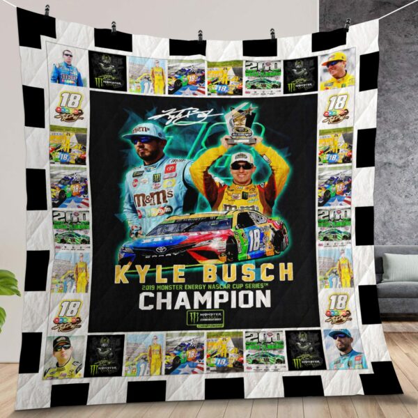Kyle Busch Quilt Gift For Christmas Birthday Halloween