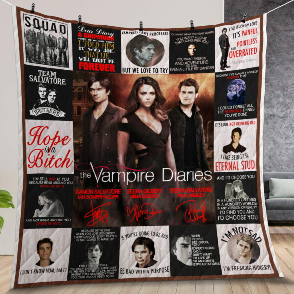 M300752 Vampires Diaries Quilt Gift Ideas For Fans
