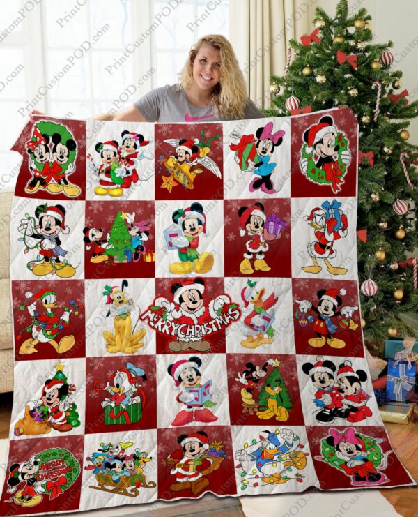Mickey Christmas Quilt Gift For Christmas Black Friday Thanksgiving