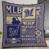 Milwaukee Brewers Quilt Gift For Christmas Birthday Thanksgiving Special Fan Gift