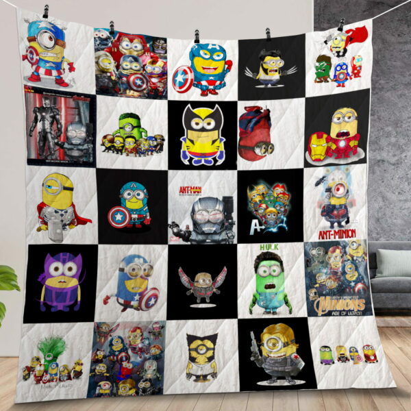 Minion Avengers Album Covers Quilt Gift Ideas For Fans