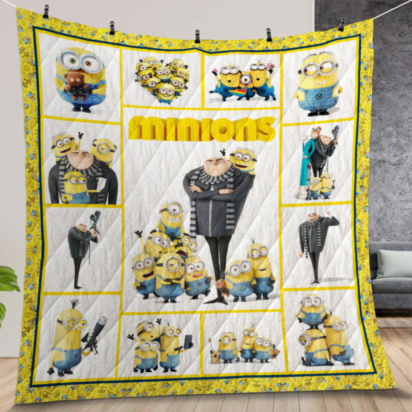 Minion Quilt Gift For Family On Christmas Black Friday