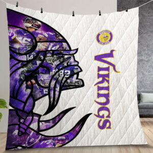 Minnesota Vikings For Vikings Quilt Gift For Christmas Birthday Thanksgiving