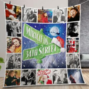 Miracle On 34th St Quilt Gift For Christmas Birthday Thanksgiving Version 2
