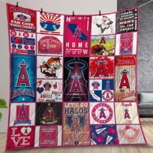 Mlb Los Angeles Angels Quilt Gift For Christmas Birthday Thanksgiving