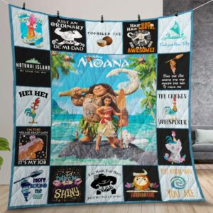 Moana Quilt Gift For Christmas Birthday Thanksgiving
