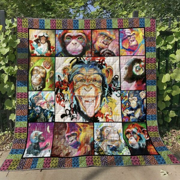 Monkey Quilt Gift For Fans Christmas Black Friday Black Friday