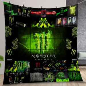Monster Energy Quilt Gift For Christmas Birthday Thanksgiving 2