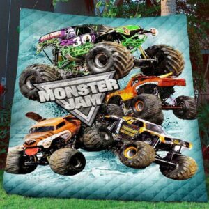 Monster Jam Quilt Gift For Fans Christmas Black Friday Black Friday