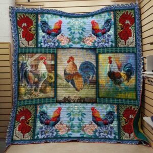 Morning Rooster Crow Chicken Quilt Gift For Family On Christmas Black Friday Cyber Monday