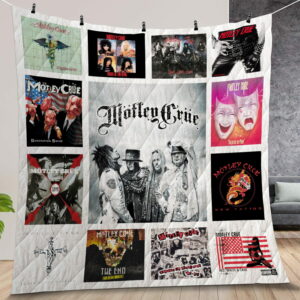 Motley Crue Album Covers Quilt Gift For Christmas Birthday Halloween