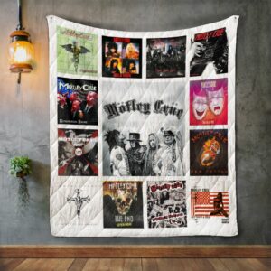 Motley Crue Album Covers Quilt Gift For Family On Christmas Black Friday Cyber Monday