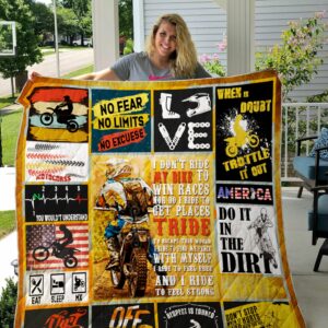 Motocross Do It In The Dirt Quilt Gift For Christmas Black Friday Thanksgiving
