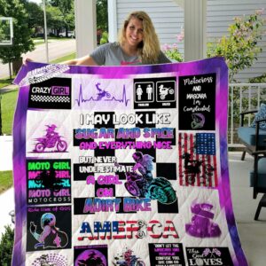 Motocross Never Underestimate An Girl With A Dirt Bike Gift For Family On Christmas Black Friday Black Friday