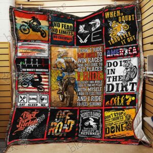 Motocross Quilt Gift For Christmas Black Friday Thanksgiving