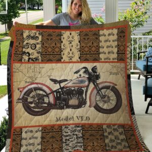 Motorcycles Pattern Perfect Gifts For Motorcycle Lover Quilt Gift For Christmas Black Friday Thanksgiving