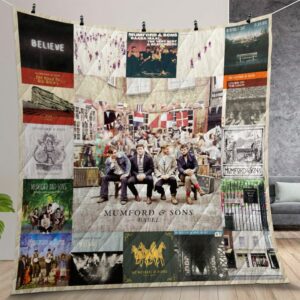 Mumford and Sons Albums Quilt Gift For Christmas Birthday Thanksgiving