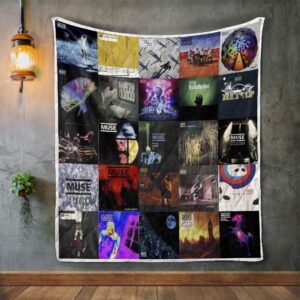 Muse Album Covers Quilt Gift For Family On Christmas Black Friday Cyber Monday