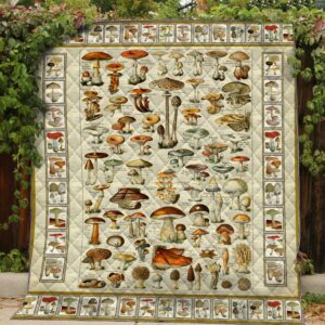 Mushroom Quilt Gift For Christmas Black Friday Thanksgiving