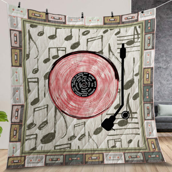 Music Vinyl Record Funk Jazz Rock Customized Quilt Gift For Fans Christmas Black Friday