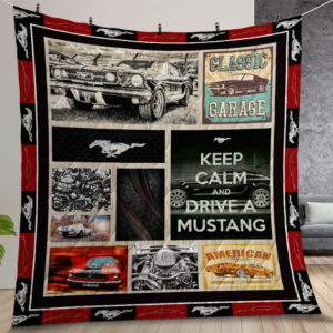 Mustang AThe Time Quilt Gift For Christmas Birthday Thanksgiving
