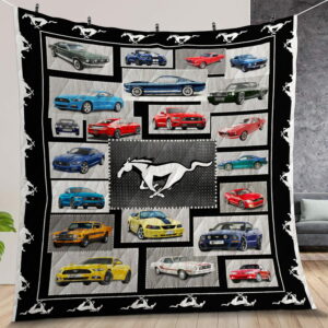 Mustang Collection Art Quilt Gift For Family On Christmas Black Friday
