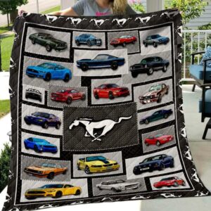 Mustang Collection Quilt Gift For Christmas Black Friday Thanksgiving
