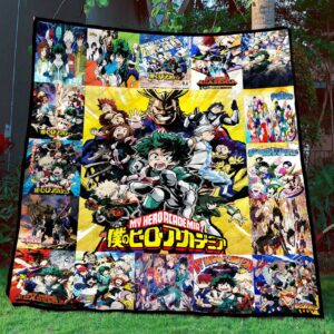 My Hero Academia Quilt Gift For Christmas Black Friday Thanksgiving