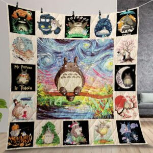 My Neighbor Totoro Quilt Gift For Christmas Birthday Thanksgiving Version 1