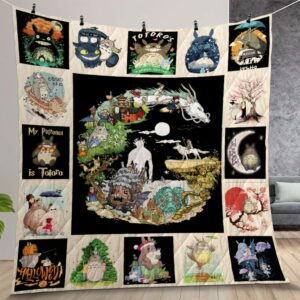 My Neighbor Totoro Quilt Gift For Christmas Birthday Thanksgiving Version 2