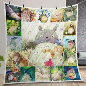 My Neighbor Totoro Quilt Gift For Christmas Birthday Thanksgiving Version 3