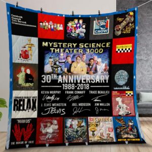 Mystery Science Theater 3000 Quilt Gift For Christmas Birthday Thanksgiving