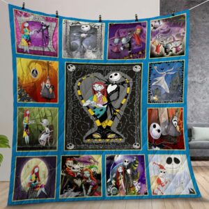 NIGHTMARE BEFORE CHRISTMAS Quilt Gift For Christmas Birthday Thanksgiving