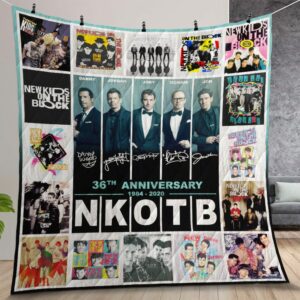 NKOTB Anniversary Quilt Gift For Christmas Birthday Thanksgiving