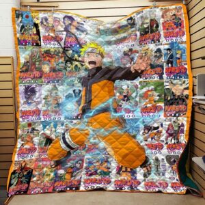 Naruto Manga Cover Quilt Gift For Christmas Black Friday Thanksgiving