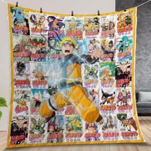 Naruto Manga Cover Quilt Gift For Fans Christmas Black Friday
