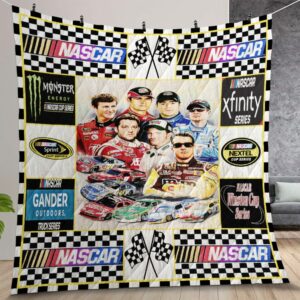 Nascar All Star Race Quilt Gift For Christmas Birthday Thanksgiving