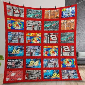 Nascar Quilt Gift For Christmas Birthday Thanksgiving Version 2