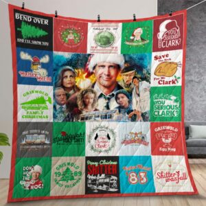 National Lampoons Christmas Vacation Poster Quilt Gift For Christmas Birthday Thanksgiving