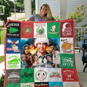 National Lampoons Christmas Vacation Poster Quilt Gift For Christmas Black Friday Thanksgiving