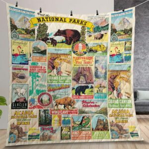 National Park Quilt Gift For Christmas Birthday Thanksgiving