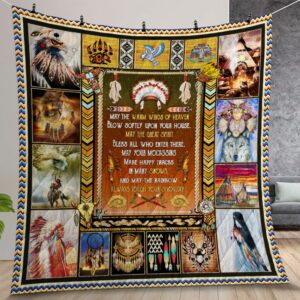 Native American Warm Winds Of Heaven Quilt Gift For Christmas Birthday Thanksgiving